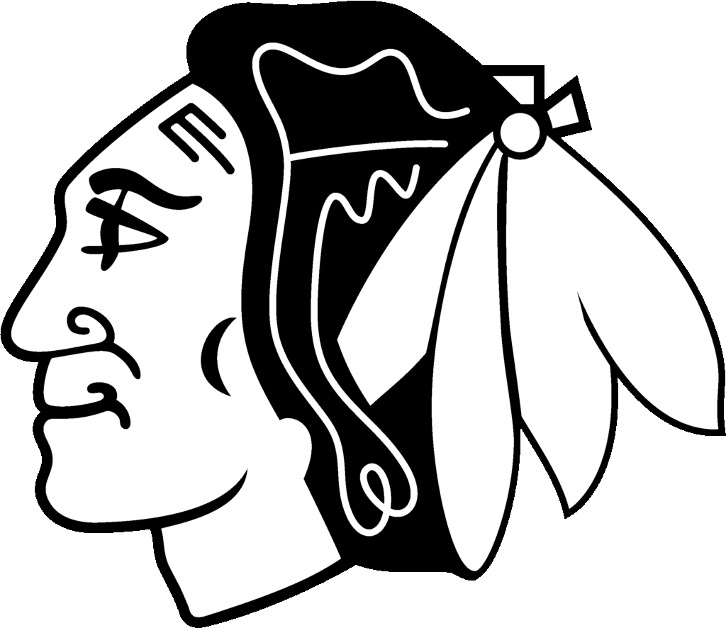 Download Chicago Blackhawks Logo Black And White Chicago Blackhawks 