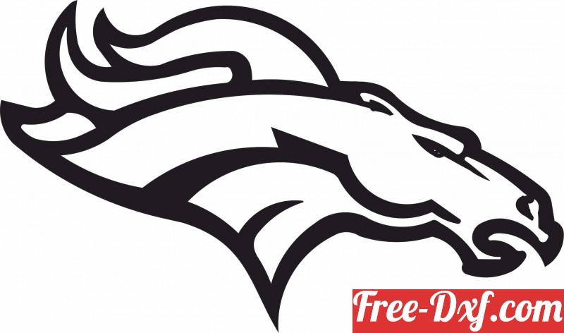 Download Denver Broncos Logo NFL PPVFY High Quality Free Dxf File