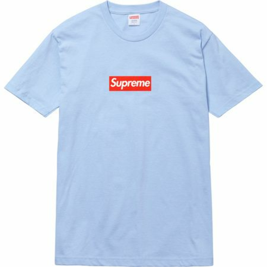 Download High Quality Supreme Box Logo Tee Light Blue Transparent PNG 