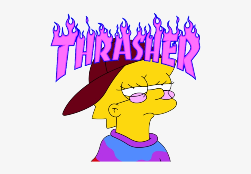 Download Thrasher Blue Flame Logo HD Transparent PNG NicePNG