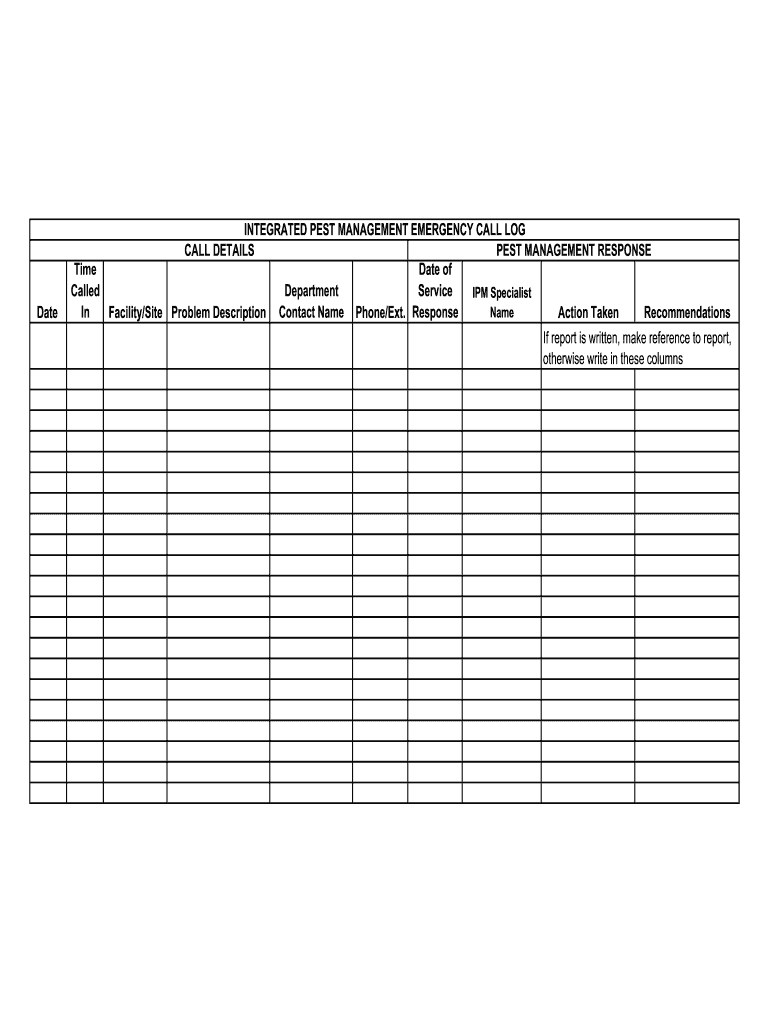 Edispatches Call Log Fill Online Printable Fillable Blank PdfFiller