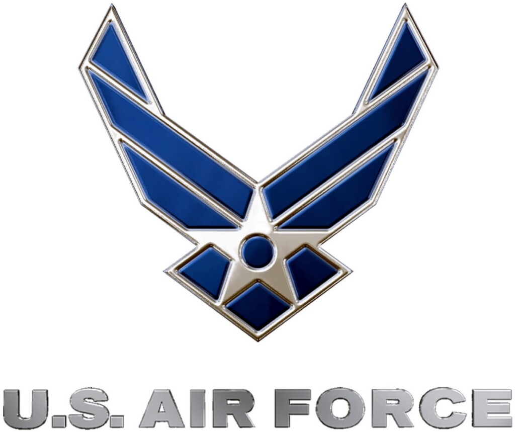 File United States Air Force Logo Blue And Silver jpg Wikimedia Commons