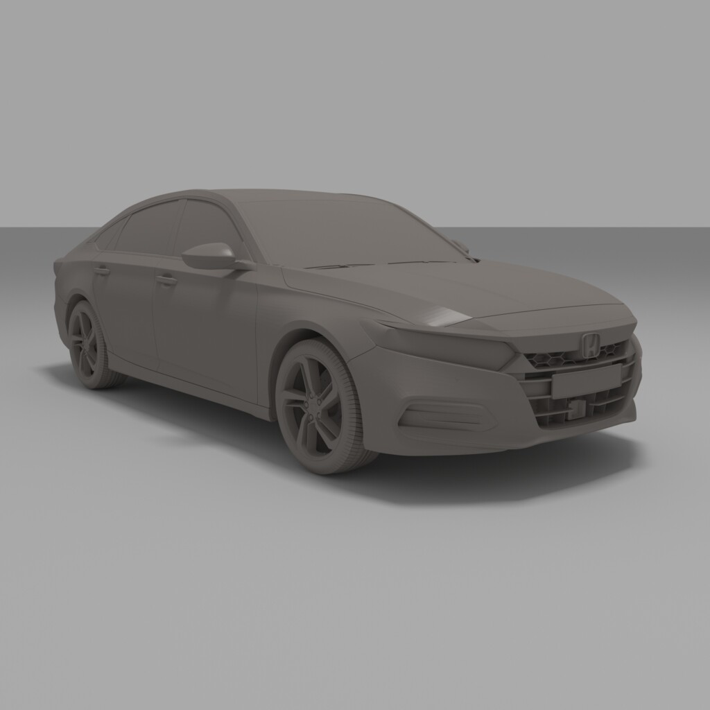 Free 3D File Honda Accord Sport Sedan 2018 3D Printable Model 3D 