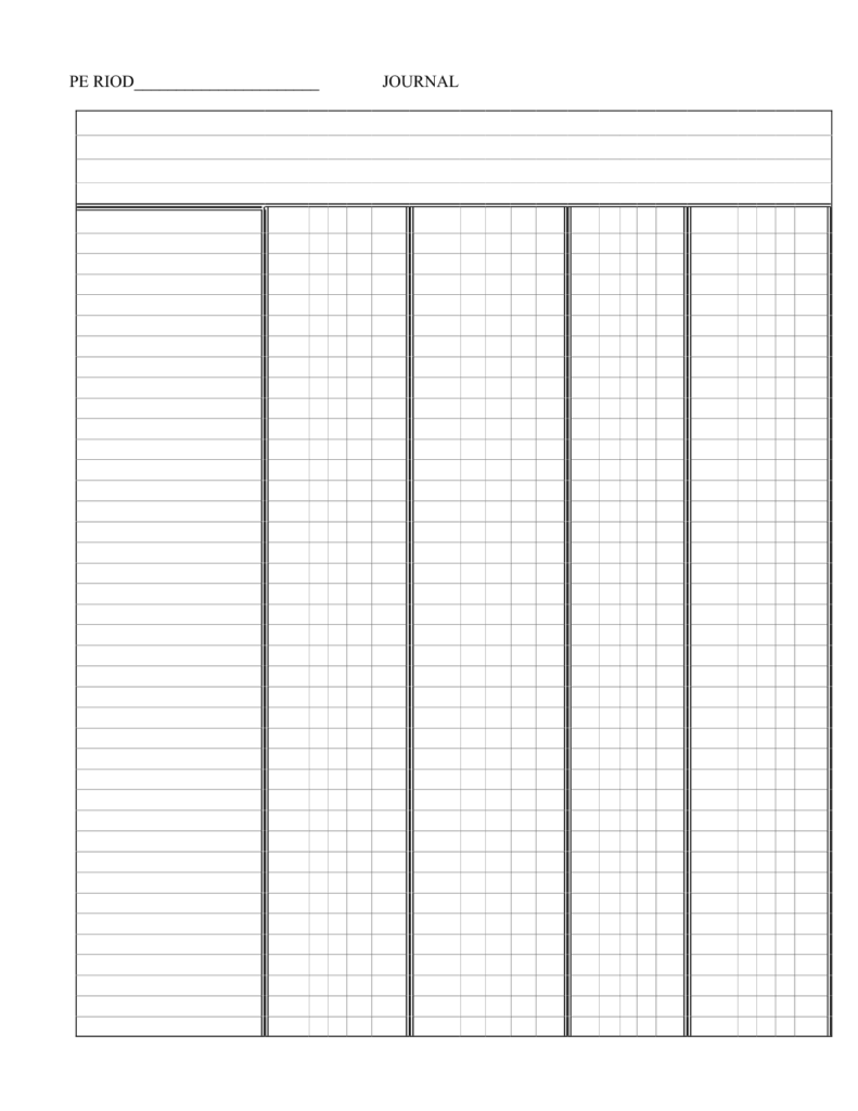 Free Printable 5 Column Sheets