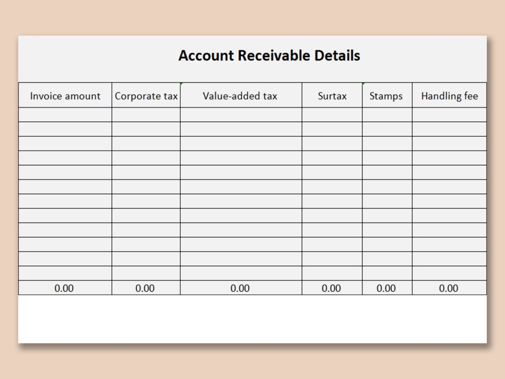 Free Printable Accounts Receivable Forms Printable Forms Free Online