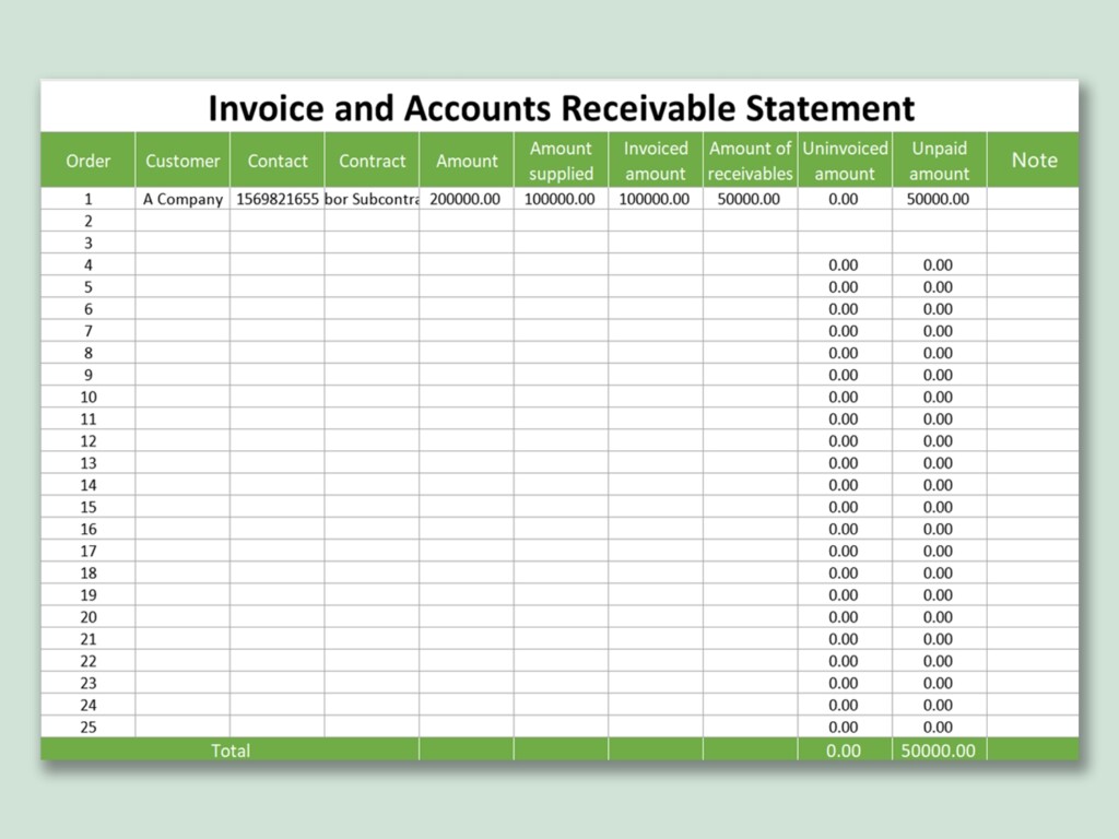Free Printable Accounts Receivable Forms Printable Forms Free Online