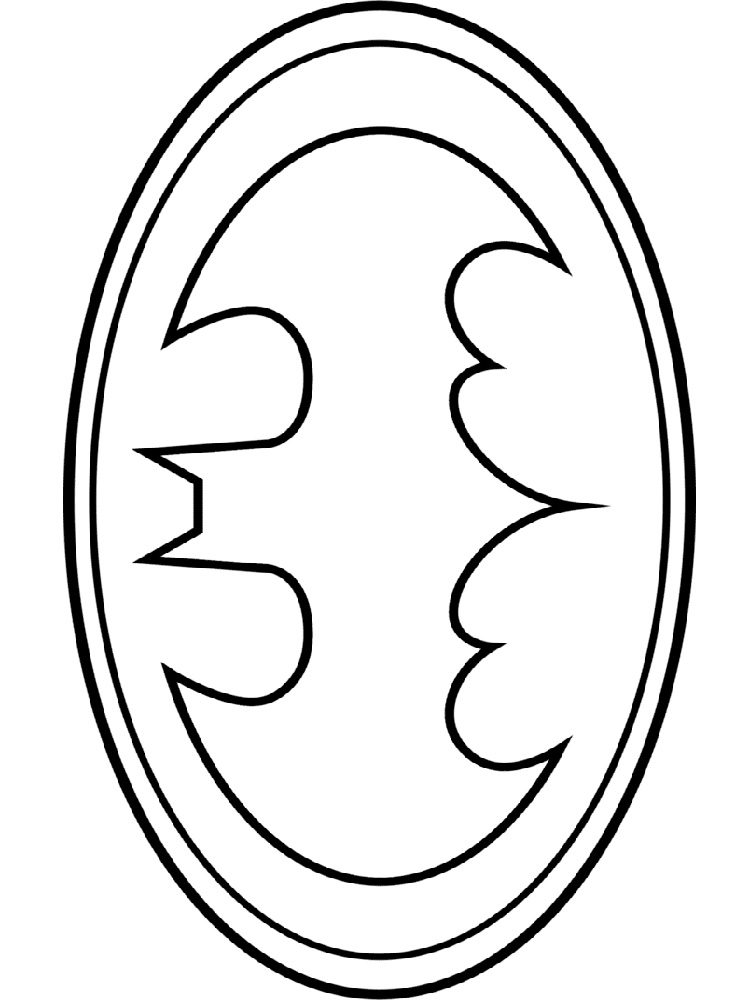 Free Printable Batman Logo Coloring Pages At GetDrawings Free Download
