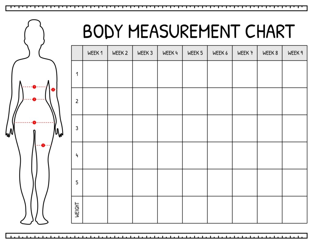 Free Printable Body Measurement Chart For Sewing Printable Computer Tools