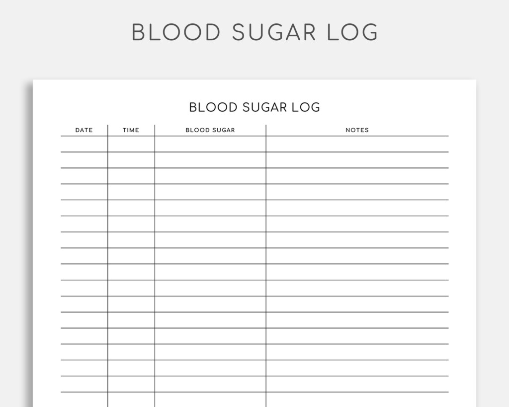 Free Printable Diabetic Log Sheets Printable Forms Free Online