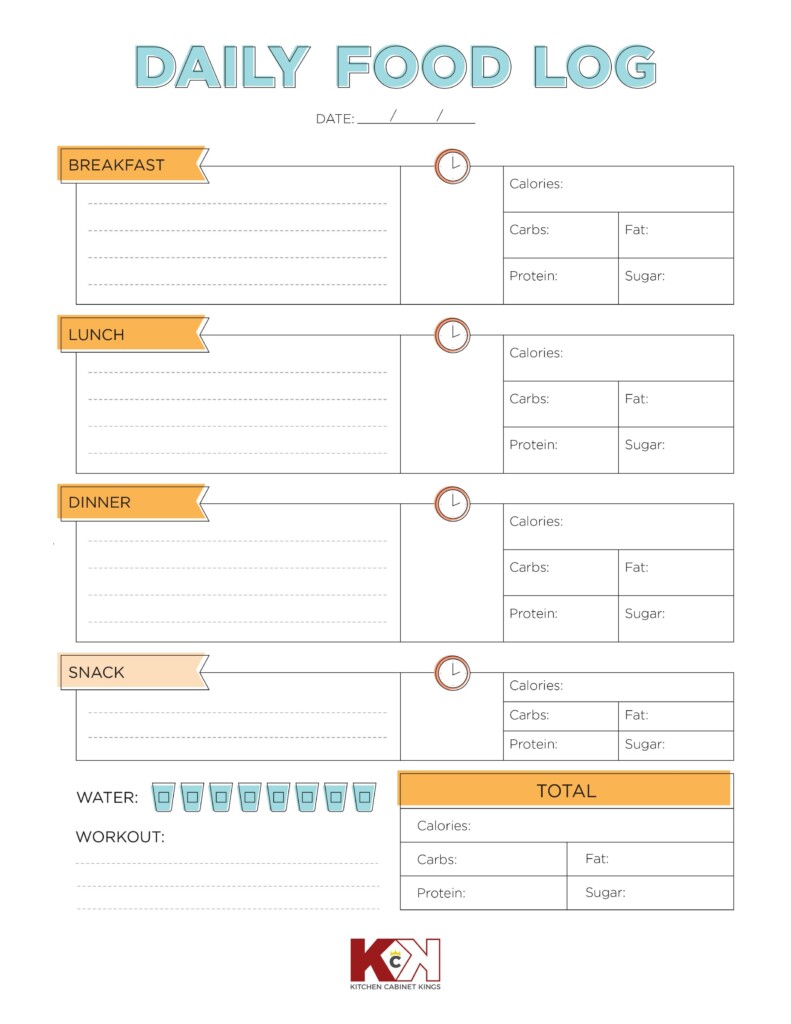 Free Printable Food Log