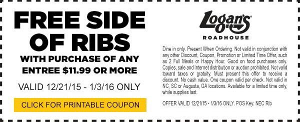 Free Printable Logans Roadhouse Coupons Free Templates Printable