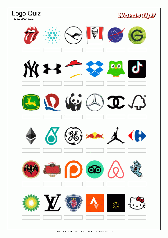Free Printable Logo Quiz Questions And Answers Download Free Printable 