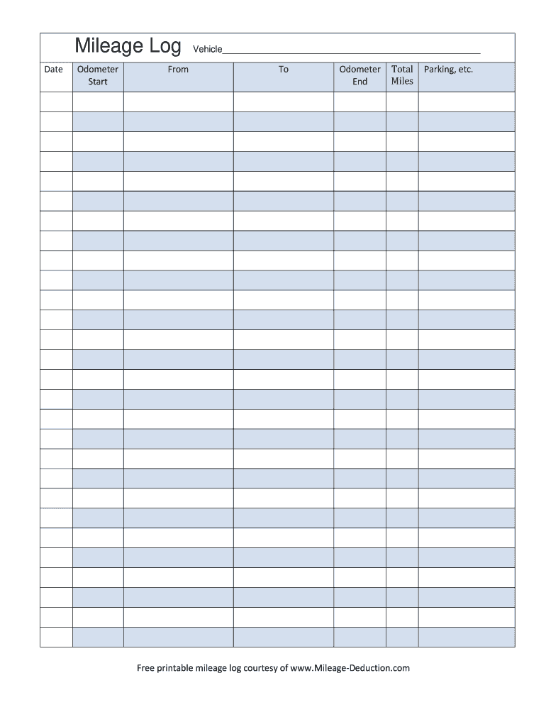 Free Printable Mileage Log Pdf Fill Out Sign Online DocHub