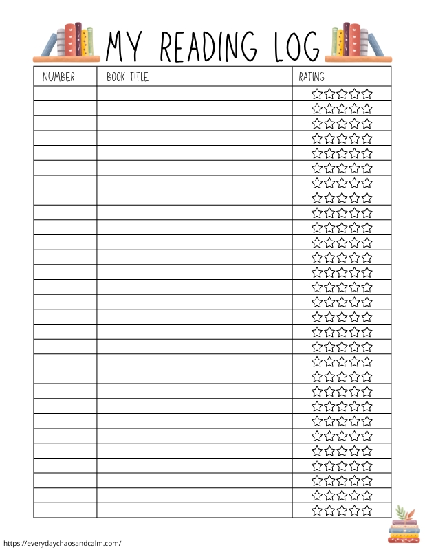 Free Printable Reading Logs For Kids And Adults Artofit