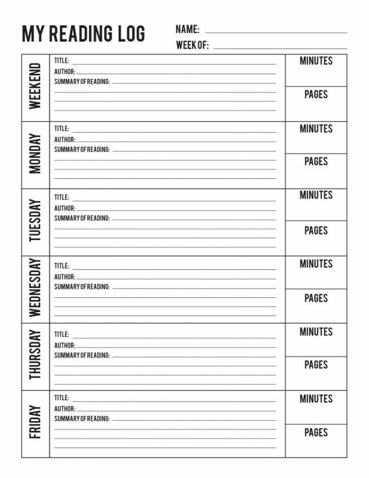 Free Printable Reading Logs With Summary Free Printable Templates