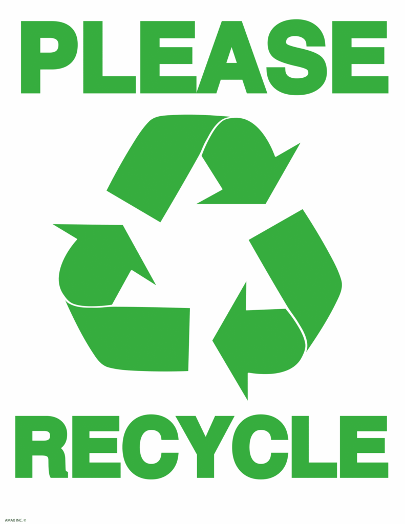 Free Printable Recycling Signs Printable Templates