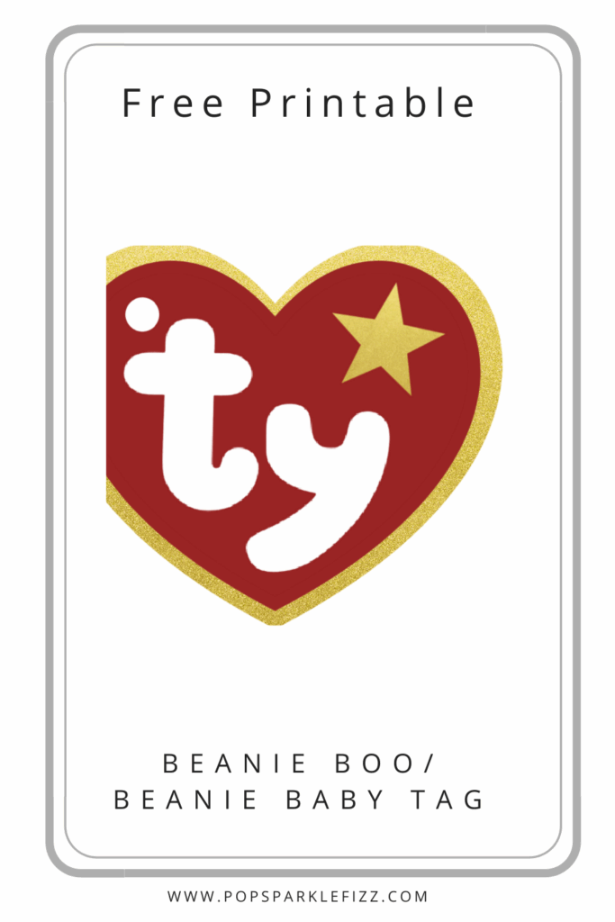 Free Printable TY Beanie Boo Beanie Baby Tag Diy Baby Costumes 