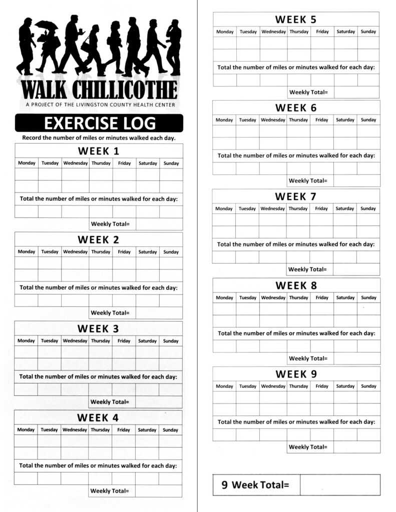 Free Printable Walking Log Printable Word Searches