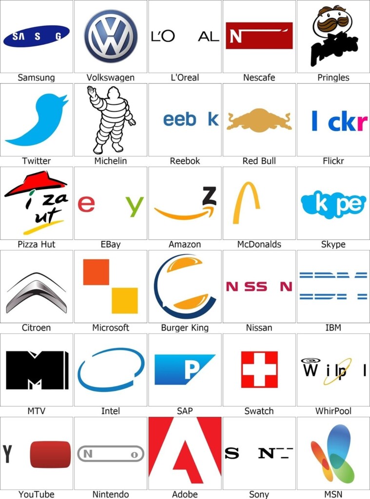 Free Worksheets Printable Logo Quiz Game Ronald Worksheets