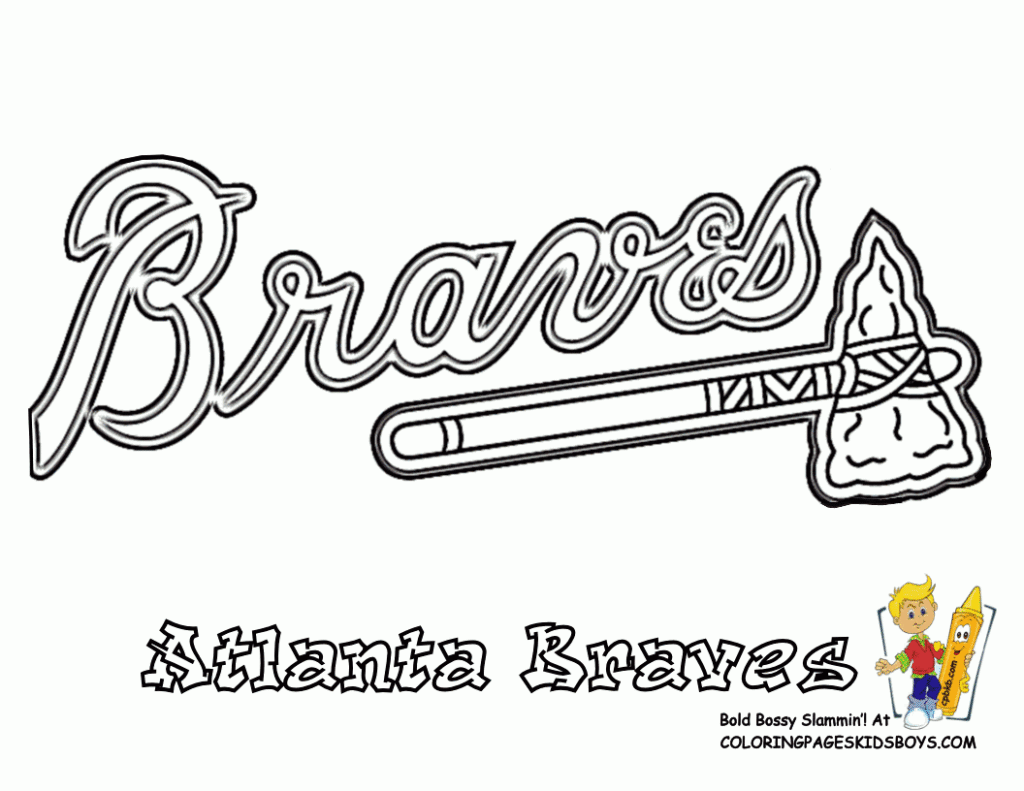 Freezer Paper Stencil Ideas Braves Baseball Coloring Pages Sports 