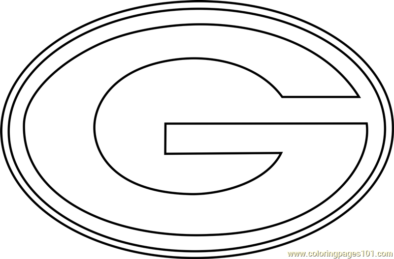 Green Bay Packers Logo Coloring Page For Kids Free NFL Printable 