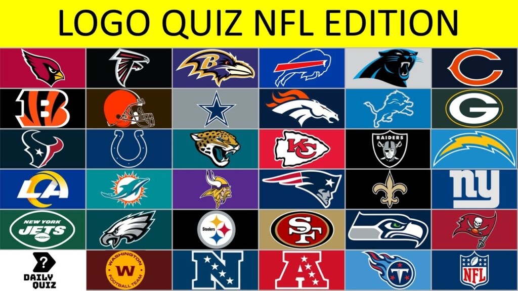 Guess The Logo Quiz NFL Edition YouTube