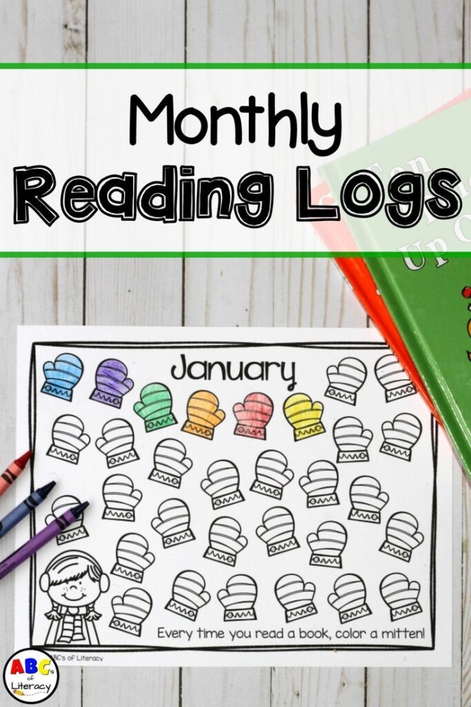 January Reading Log Printable