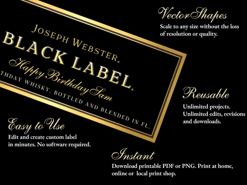 Johnnie Walker Label Black Label Customize And Personalize Johnnie 