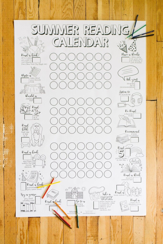 Kids Summer Reading Log Free Printable