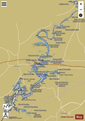 Logan Martin Fishing Map Nautical Charts App