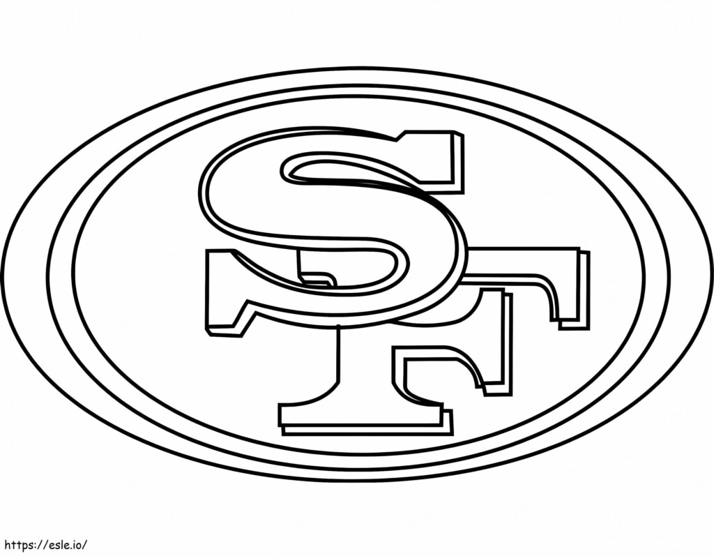 Logo San Francisco 49Ers Kolorowanka