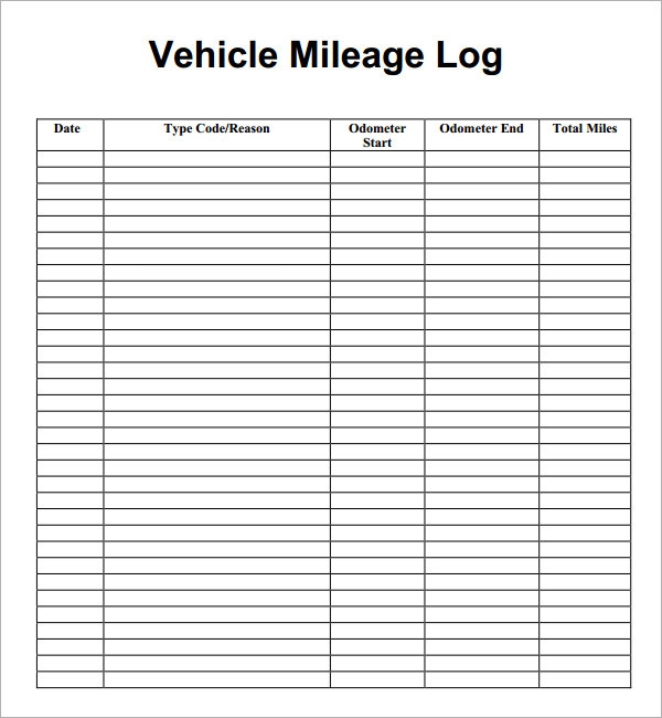 Mileage Log Template 14 Download Free Documents In Pdf Doc