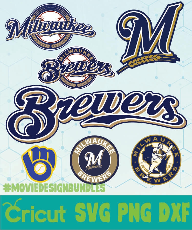 MILWAUKEE BREWERS MLB BUNDLE LOGO SVG PNG DXF Movie Design Bundles