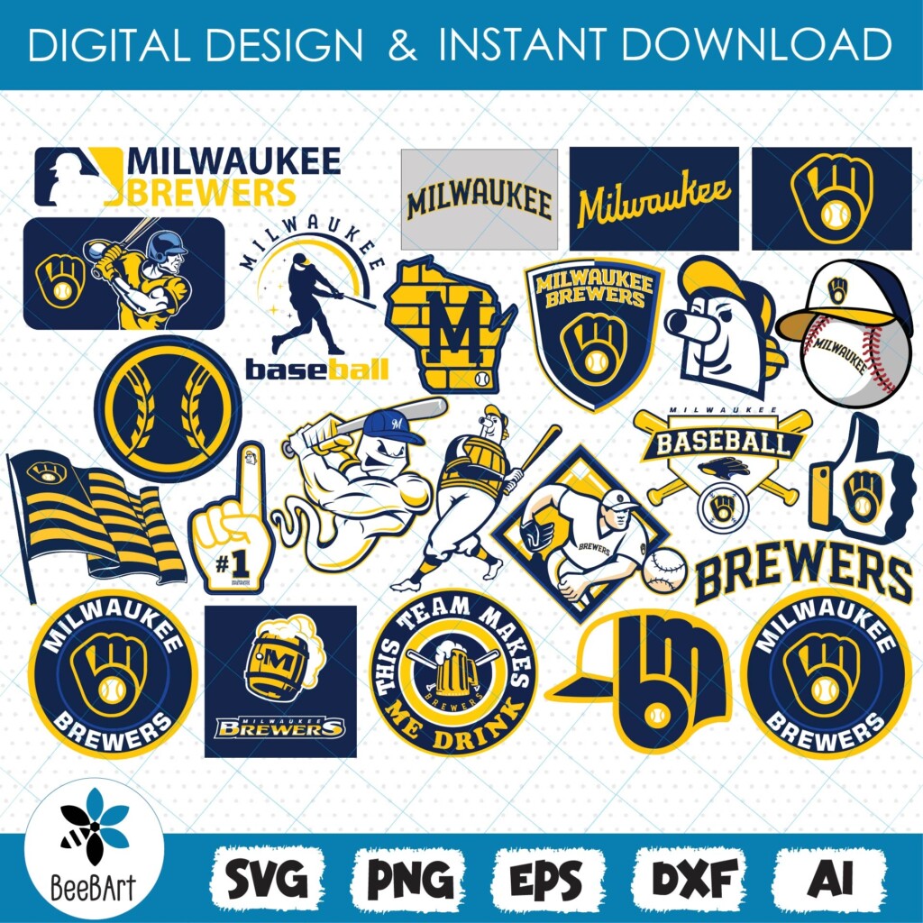 Milwaukee Brewers Svg Bundle Logo Svg Png Eps Dxf Bask Inspire 