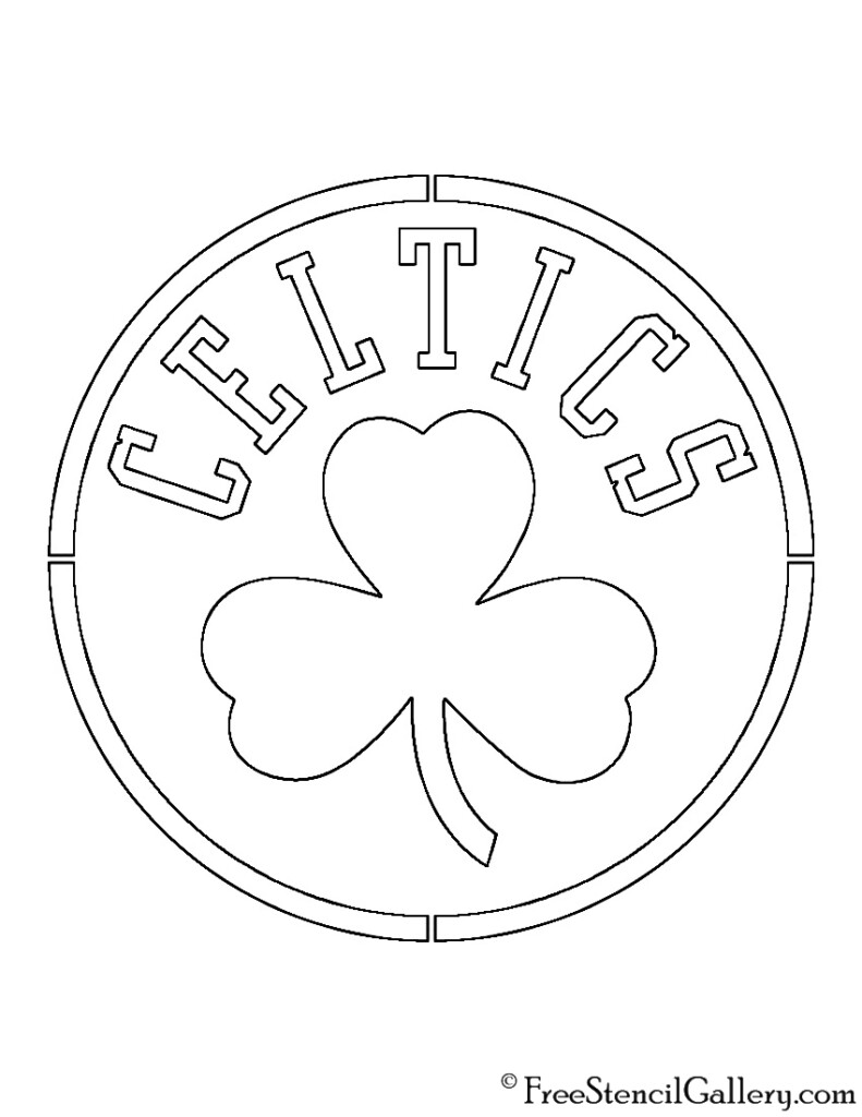 NBA Boston Celtics Logo Stencil Free Stencil Gallery