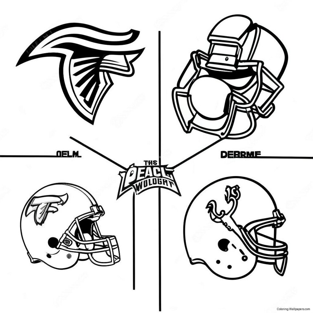Nfl Logos Coloring Page 5010 3985 
