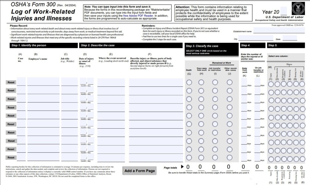 OSHA 39 s 300 Log How To Make This Easier With A Safety Management 