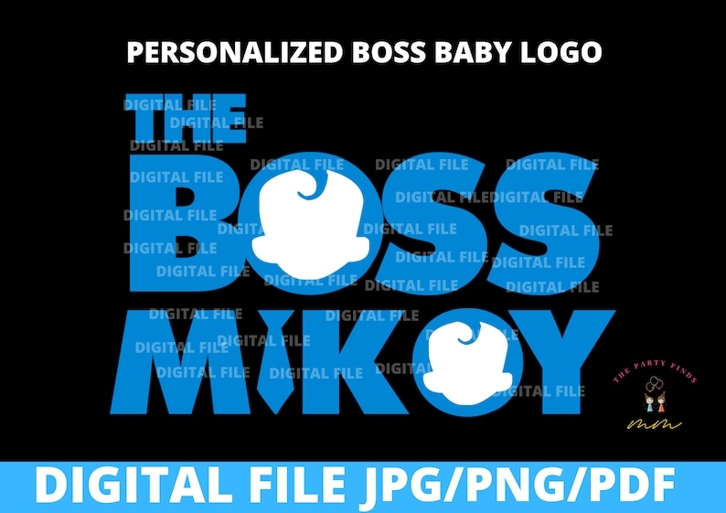 Personalized Boss Baby Logo Printable Etsy