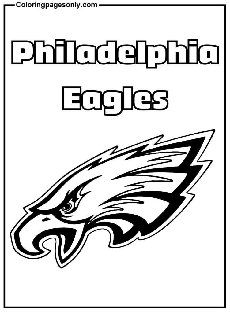 Philadelphia Eagles Logo Coloring Page