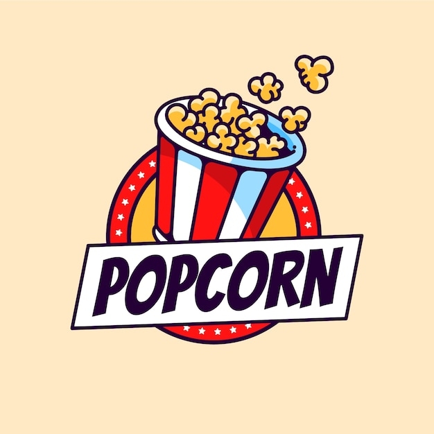 Premium Vector Popcorn Logo Template Design