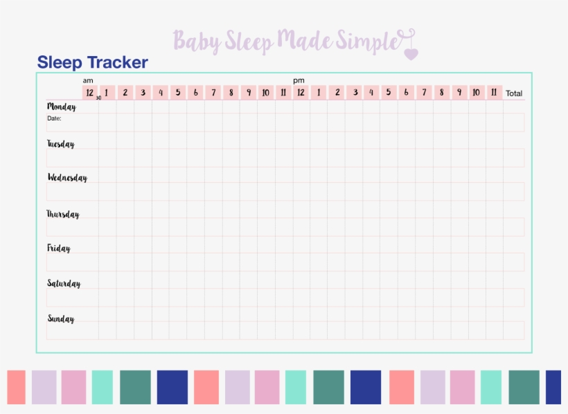 Printable Baby Sleep Log Baby Sleep Log PNG Image Transparent PNG