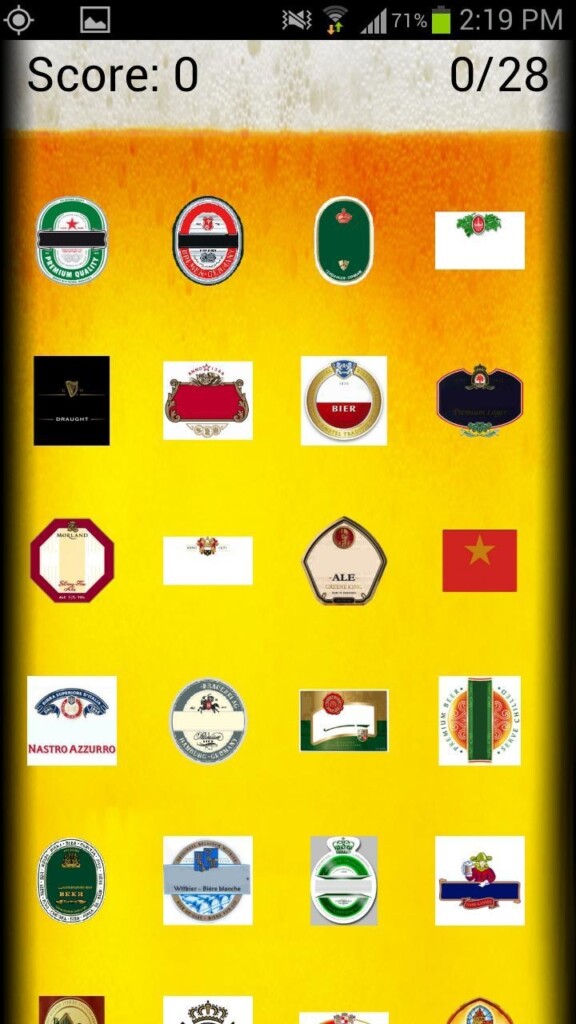 Printable Beer Logo Quiz