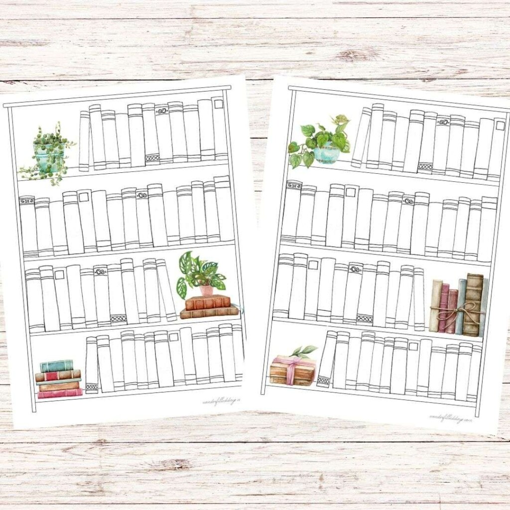 Printable Bookshelf Reading Log