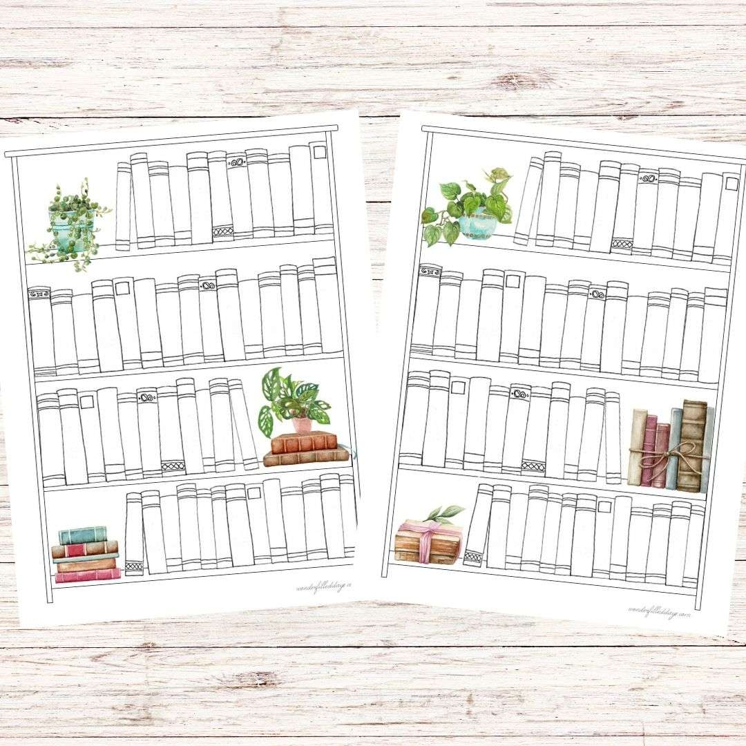 Printable Bookshelf Reading Log