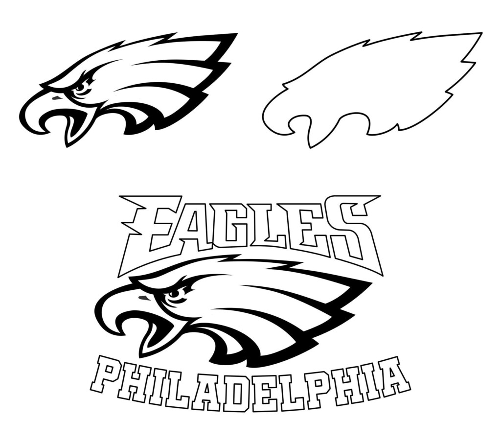 Printable Eagles Logo Anatomy Drawing Lessons