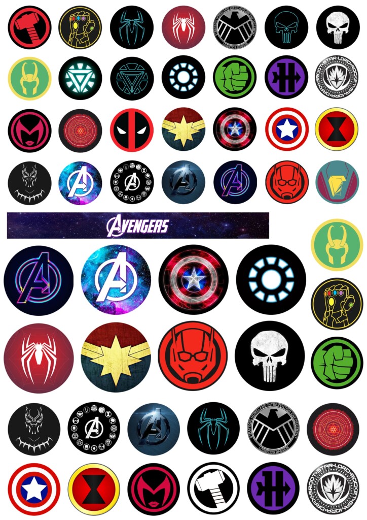 Printable High Resolution Avengers Logo
