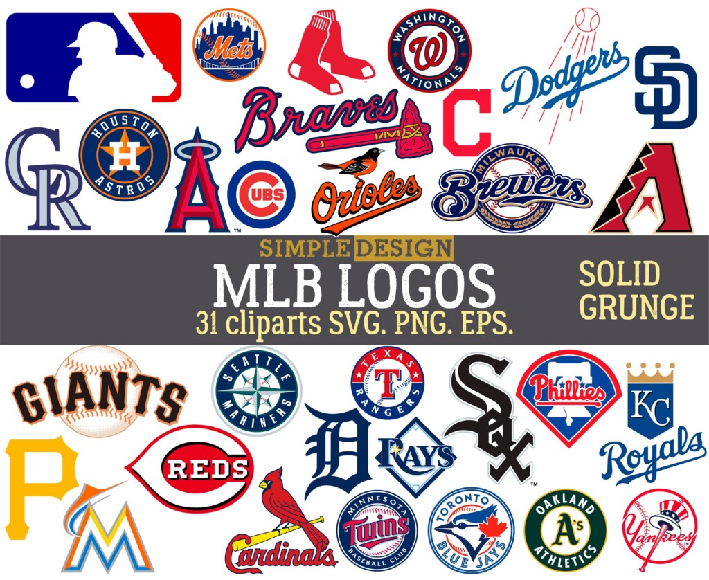 Printable Mlb Team Logos Web Major League Baseball Logo 