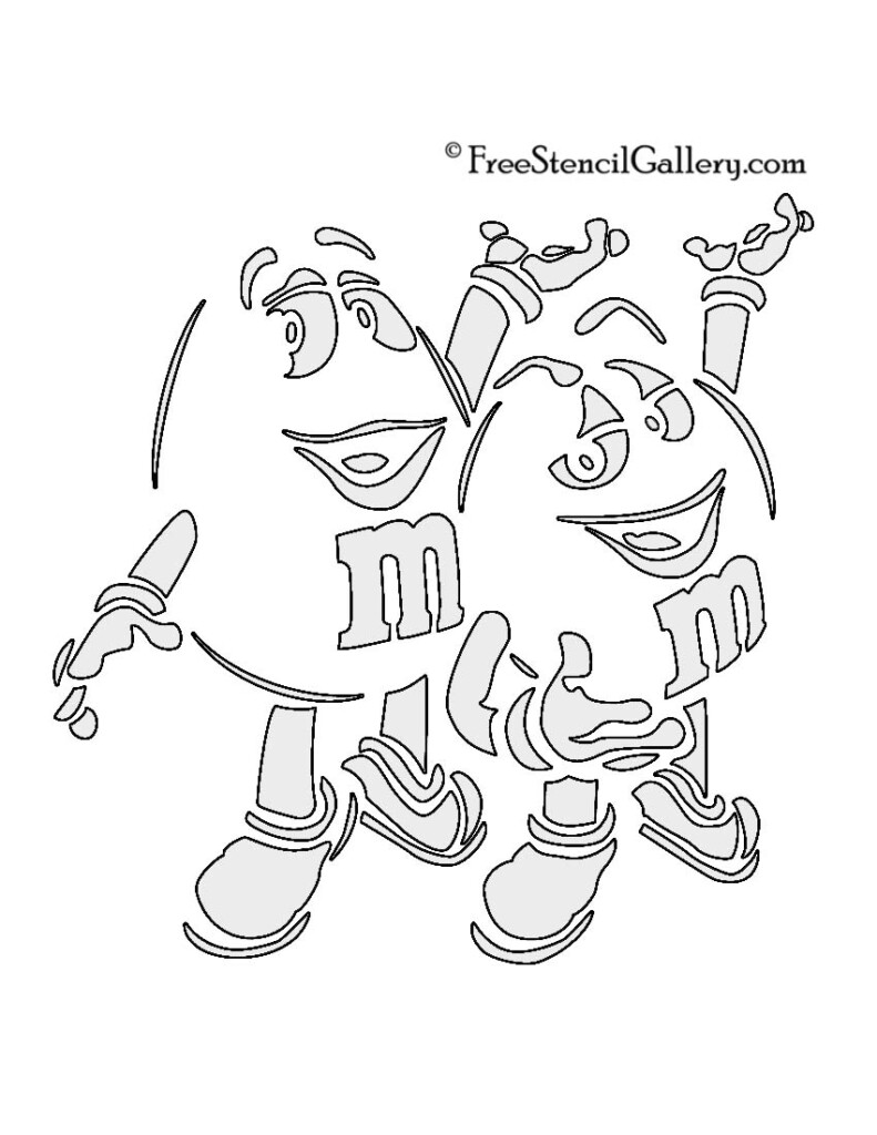 Printable Stencil M m Logo Printable Templates