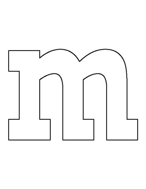 Printable Stencil M m Logo