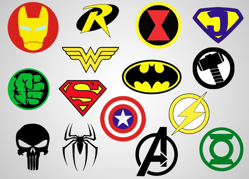 Printable Superhero Logos